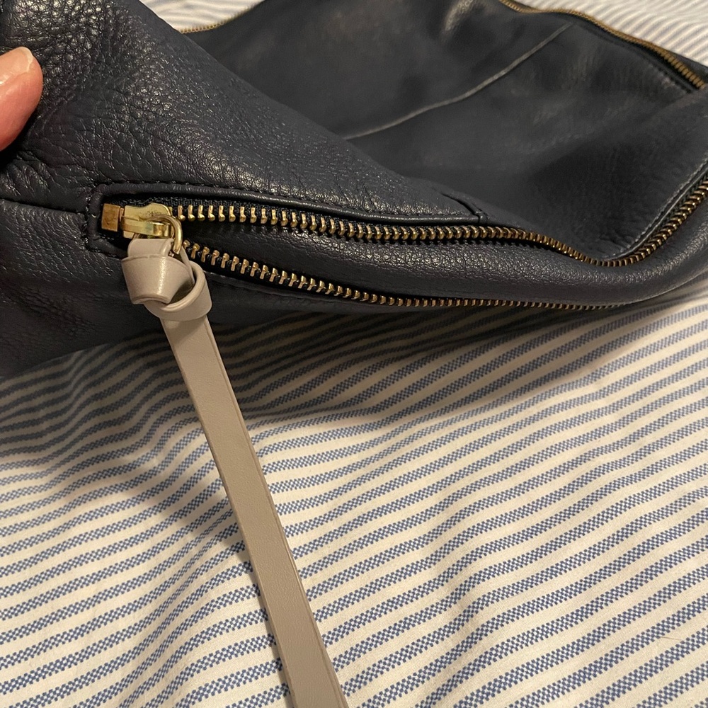 Radley London Navy Pebble Leather Shoulder Bag - Picture 3 of 10